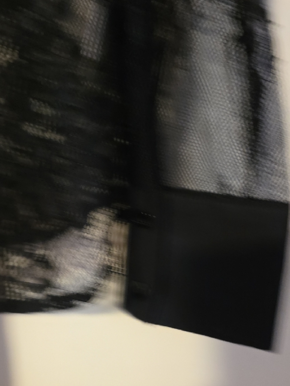 Sheer Black Lace Button-Up Blouse with Neck Ties - Picture 5 of 10